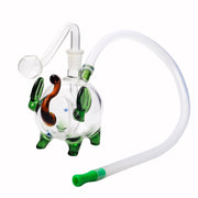 10mm Elephant Shape Glass Oil Burner Bubbler Water Pipe Whip Bowl Kit