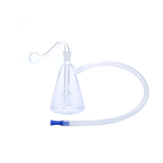 10mm Portable conical flask Shaped Water Pipe Bong Oil Burner Whip Bowl Kit
