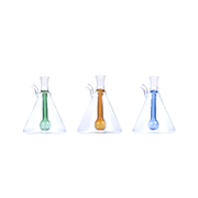 Portable 10mm beaker shaped Ball Perc Glass Oil Burner Water Pipe