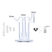 14mm 18mm 8 in 1 Mobius Matrix Percolator Glass Bubbler Water Pipe Bong V2 Kit