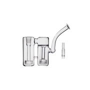 Tinymight 2 Double Chamber Matrix Perc Glass Bubbler Water Pipe Bong with WPA Kit