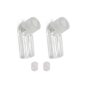 2PCS Clear Colored Glass Mouthpiece Replacement for Venty Storz bickel