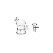 4inch Portable 10mm female Globe Shaped Water Pipe Bong Glass Bowl Kit