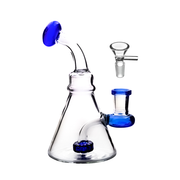 6 inch 14mm Water Pipe Bong Dab Rig Matrix perc Showerhead bowl banger kit