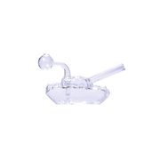 6″ Glass Tank Shape Bubbler Oil Burner Water Pipe