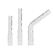 90mm 110mm Dimpled Glass Stem 3d cooling Tube for Arizer solo 3 solo 2 max air