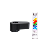 Beaded Cooling Glass Stem Mouthpiece with Adapter for Limelight Frolic