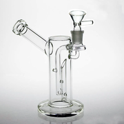 8.5 inch 18mm Diffusion Pump Water Pipe recycler Bong Bubbler with Built in Bead