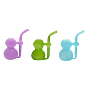 Jade Color Gourd Shape 10mm Female Water Pipe Glass Bong Oil Burner