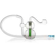 Portable 10mm Female Bubbler Glass Water Pipe Bong