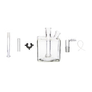 6 in 1 Kit 14mm Female Mega Tube Square Shape Water Pipe Bong