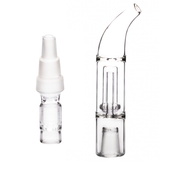 10mm 14mm 18mm Water Pipe Bong Glass Adapter with Thick 14mm Female Hubble Bubbler Glass For Arizer solo 3 Solo 2 Air Max AIr 2