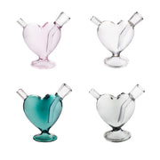 10mm pink heart mini blunt bubbler glass water pipe bong for dynavap