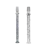 14mm 18mm male 3D Cooling Dimpled Long Glass Stem Mouthpiece for water pipe bong accessory