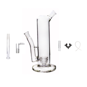 14mm 9 inch 6 in 1 Matrix Percolator Perc Glass Water PIPE Bong Rig Kit