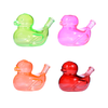 4inch 14mm female Cute Duck Shape Glass Water Pipe Bong Dab Rig