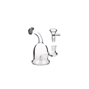 14mm 5 inch Portable Glass Water Pipe Bong Showerhead downstem Perc