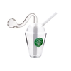 7.5inch 14mm Coffee Cup Glass Water Pipe Bong Bubbler
