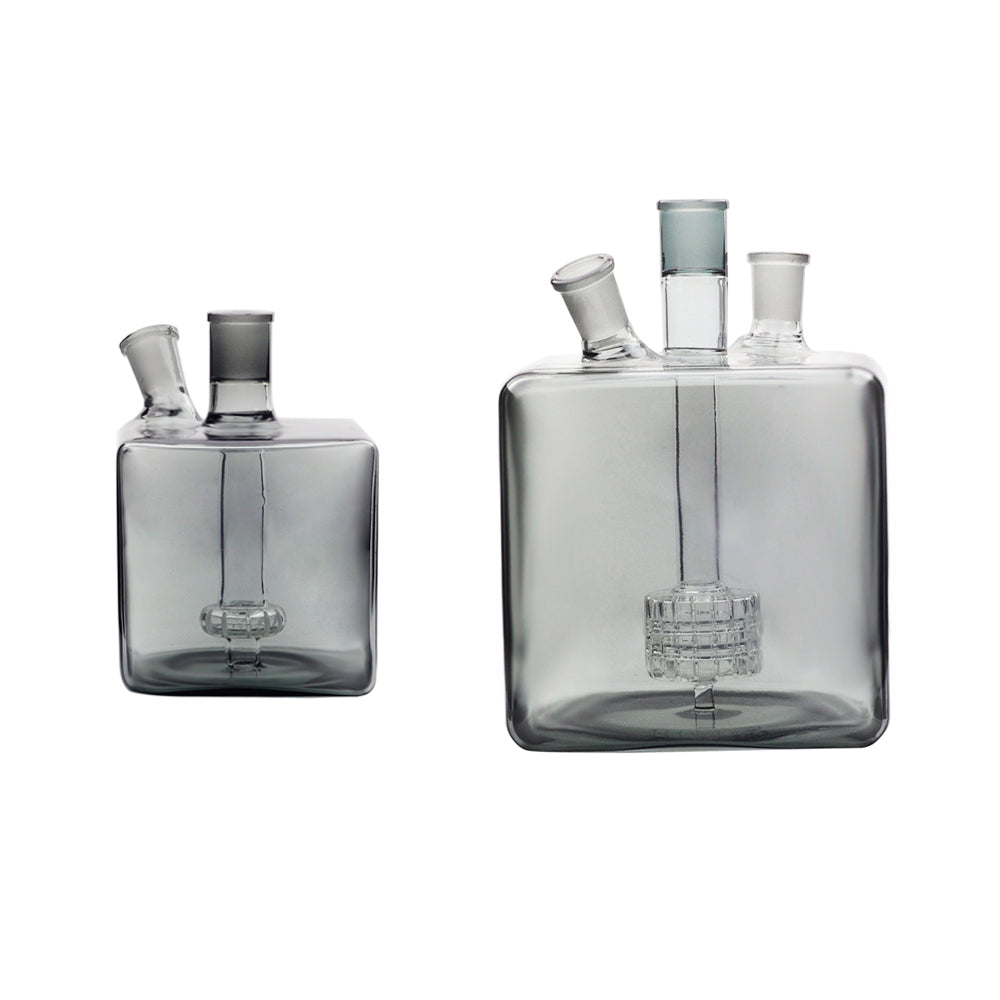 Black Mega Cube Square Water Pipe Bong normal Mk2 Kit