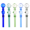 2PCS Dual Ball Bubbler Shape Glass Oil Burner Pipe