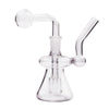 Gourd Shape 14mm Bent Neck Glass Oil Burner Water Pipe Bong with Percolator