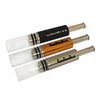 Huifre EDG Piston Retractable Glass Smoking Dry Herb Pipe
