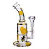 Thick Glass Honey Bee Perc 14mm Water Glass Pipe Bong