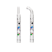 Straight Built in Beads Beaded 3D Cooling Glass Stem for Arizer Solo 3 2 Air 2 Air Max Air SE