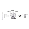 14mm 18mm Mega Globe Flat Earth MK2 Matrix Percolator 8 in 1 Water Pipe Glass Bong Kit
