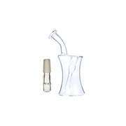 Portable isthmus Bubbler glass water pipe bong with 10mm 14mm 18mm WPA adapter for arizer solo 3 2 air max se