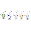 9.45” 14mm Female Glass Water Pipe Recycler Bong Dab Rig with Perc Arms Bowl