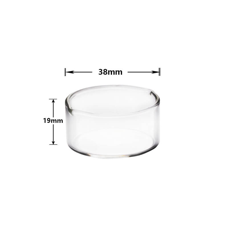 2PCS 38mm/50mm Dab Rig Quartz Dish nectar collector Wax glass bowl