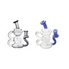 5.5" 14mm Mini Water Bong Pipe Bear Recycler Dab Rig with Bowl