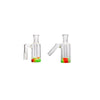 90 45 Degree 14mm male female Ash Catcher Reclaim Catcher with Silicone Container Water Bong Dab Rig Accessory