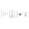 9 in 1 All in One 14mm Female Mega Cube Square Water Pipe Bong Kit