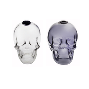 Coloured Skull Shape Glass Oil Burner Pipe Smoking Water Pipe Bong with Bowl Kit