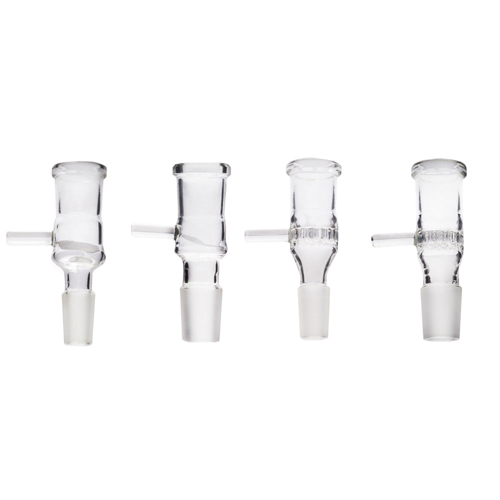 Elev8R 14mm 18mm Male 18mm glass bowl Injector Adapter with Handle SS