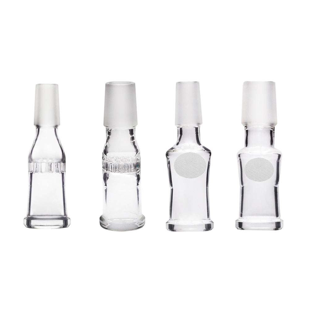 Elev8R 14mm 18mm Male Injector Bowl Glass Adapter Glass Stainless Stee