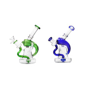 7.48" 14mm Bent Neck Showerhead Perc Glass Water pipe Bong Dab Rig